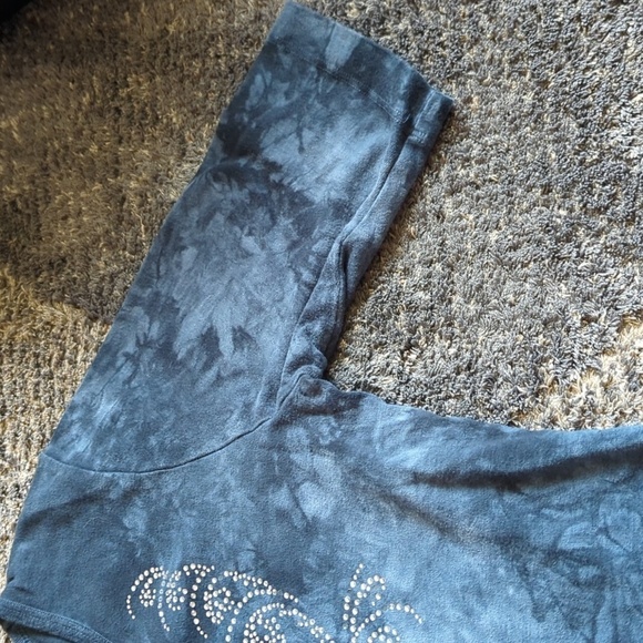 Y2K Sledge USA A New Kind Tie Dye Top Bling Made In USA Comb Cotton Large - Picture 8 of 10